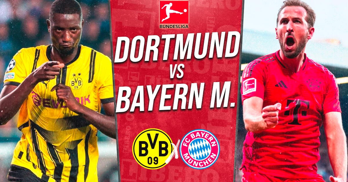 Dortmund vs. Bayern Múnch EN VIVO: pronósticos, horarios y dónde ver la Bundesliga