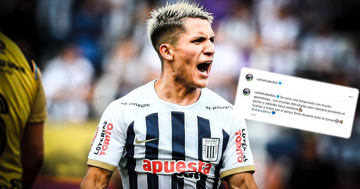 ¿Catriel Cabellos se despidió de Alianza Lima? Jugador dejó inesperadas palabras: 