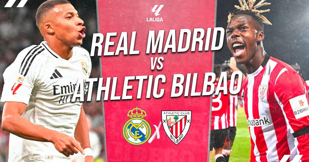 Real Madrid vs. Athletic Bilbao EN VIVO por LaLiga: cuándo juegan, a qué hora y dónde ver