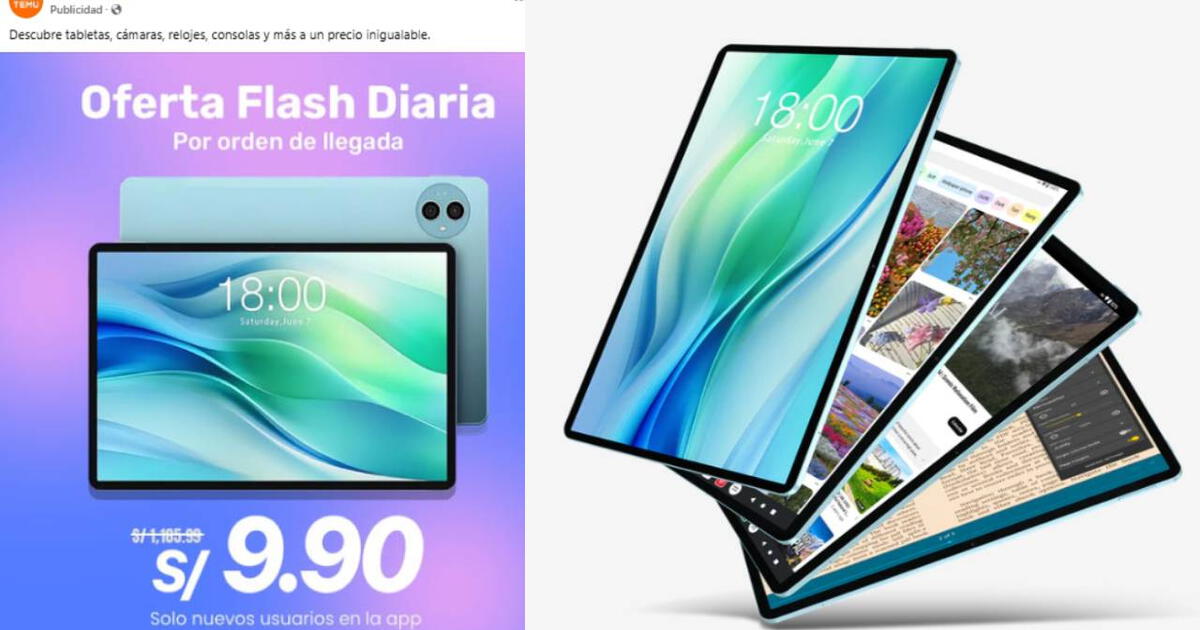 Esta es la tablet viral que se vende a 9.90 soles en TEMU: ¿vale la pena? Conoce su ficha técnica