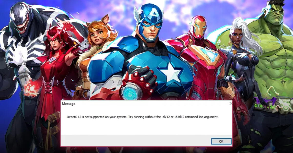 Cómo solucionar el error de compatibilidad de DirectX 12 de Marvel Rivals