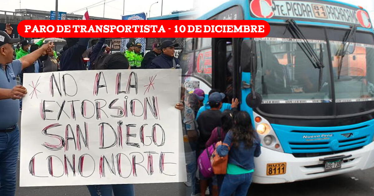 Paro de Transportistas: ¿Se confirmó una nueva protesta para el martes 10 de diciembre?