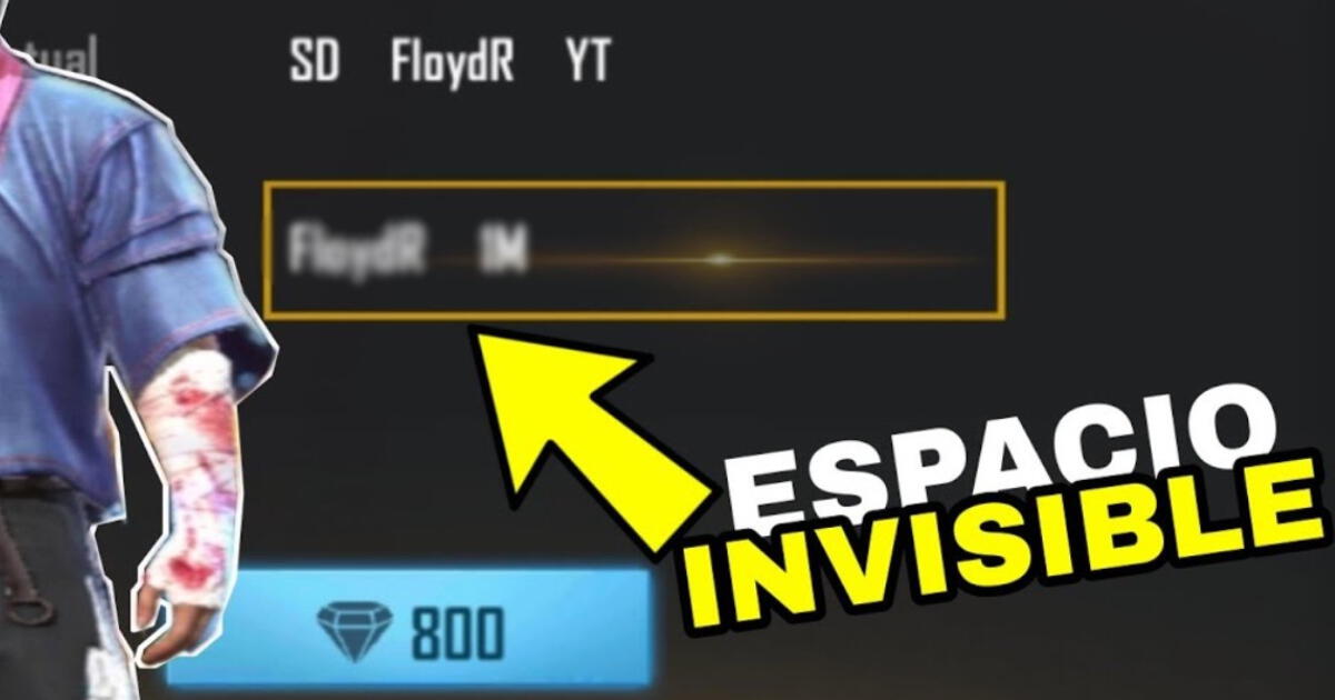 Free Fire espacio invisible: cómo ponerlo y usarlo en tu nombre paso a paso