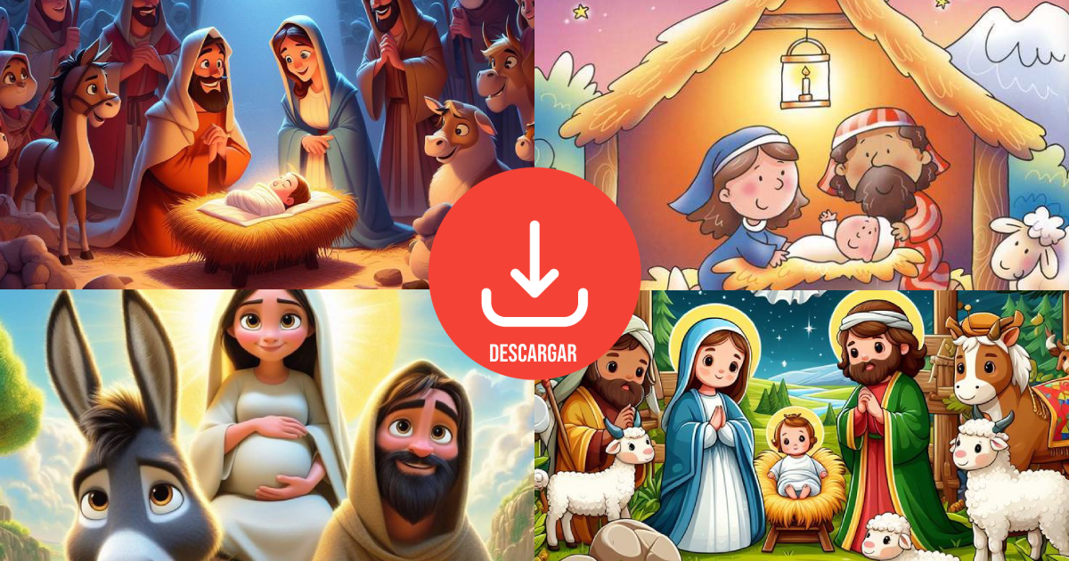 Dibujo del nacimiento de Jesús: imágenes para descargar GRATIS