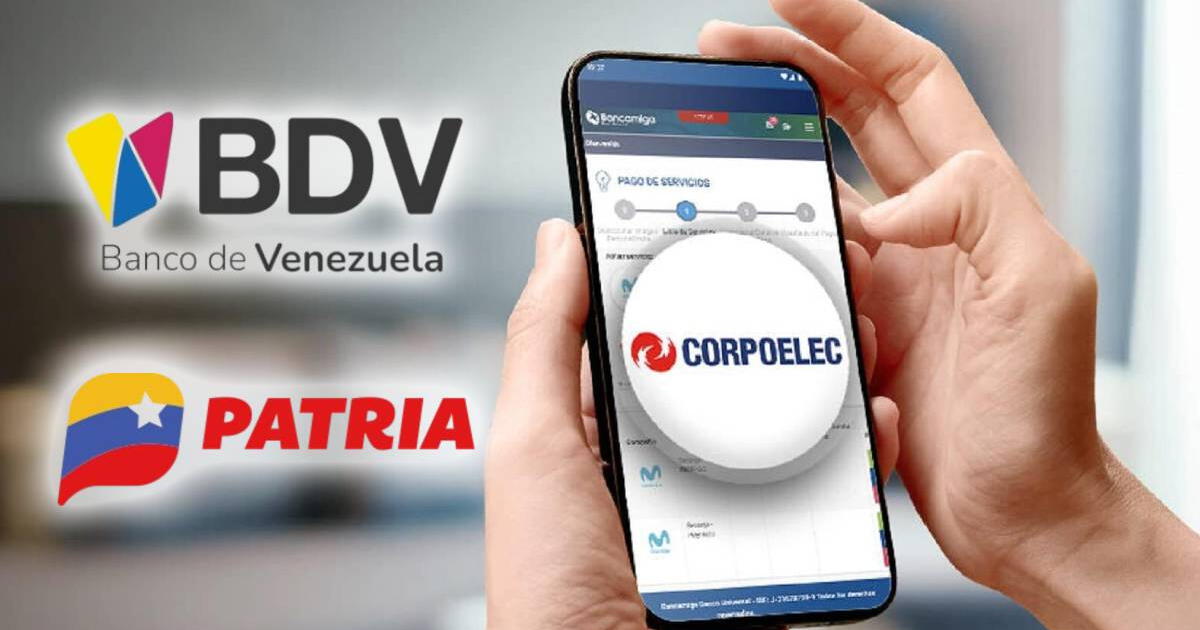 Así puedes PAGAR la factura Corpoelec mediante el Banco de Venezuela y Sistema Patria