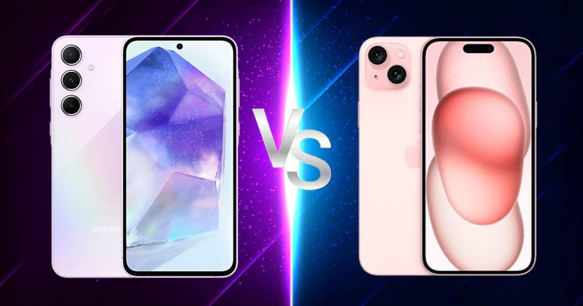 Galaxy A55 vs. iPhone 15: estos dos teléfonos son los más vendidos del 2024 y aquí sabrás cuál es mejor