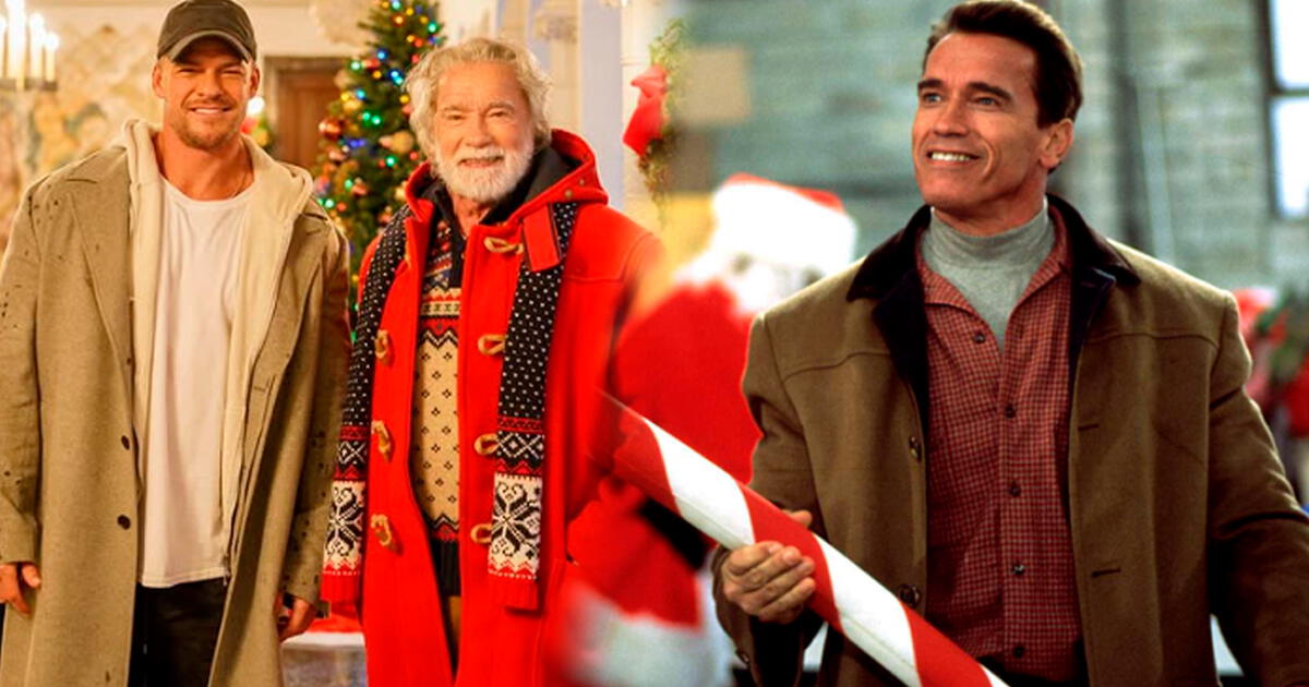 Arnold Schwarzenegger es tendencia: actor se transforma en Papá Noel en 'El hombre de la bolsa'