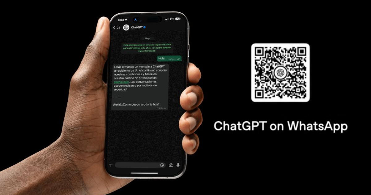 Número oficial de ChatGPT para usar en WhatsApp y conversar en tiempo real