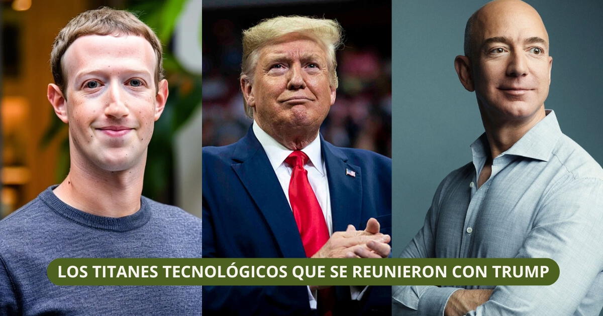 De Mark Zuckerberg a Jeff Beezos: estos son los titanes tecnológicos con los que se reunió Donald Trump