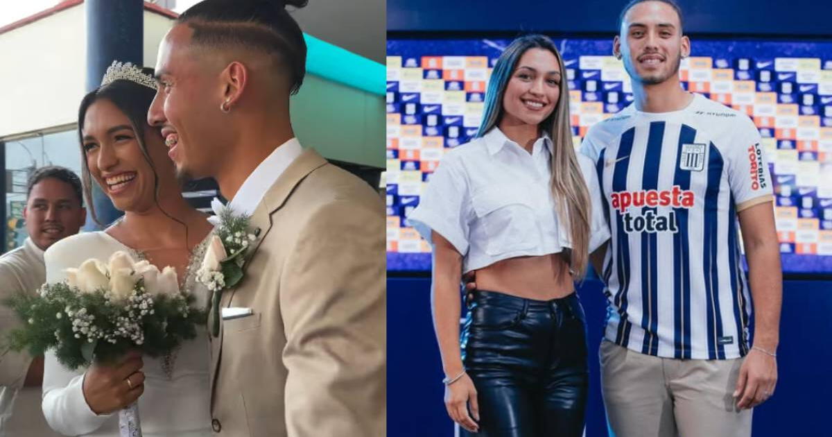 Alianza Lima: futbolista Erick Noriega se casó con su novia y lo celebró de tierna manera