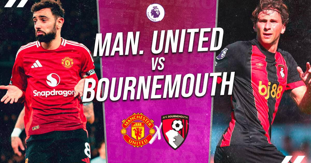 Manchester United vs. Bournemouth EN VIVO por Premier League: cuándo juegan, hora y canal