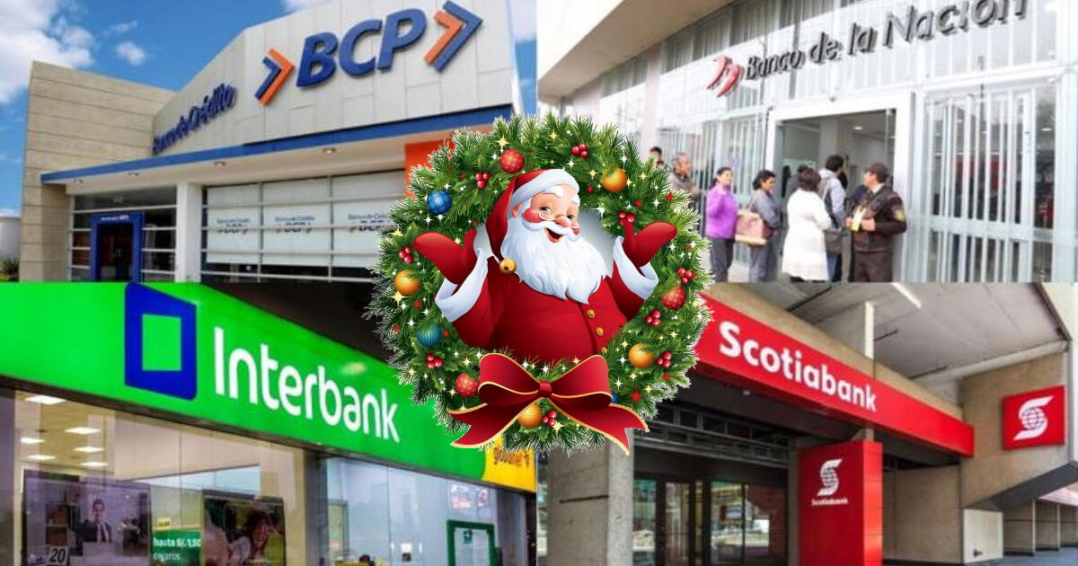 Navidad 2024: estos son los horarios de atención de los bancos HOY, miércoles 25 de diciembre