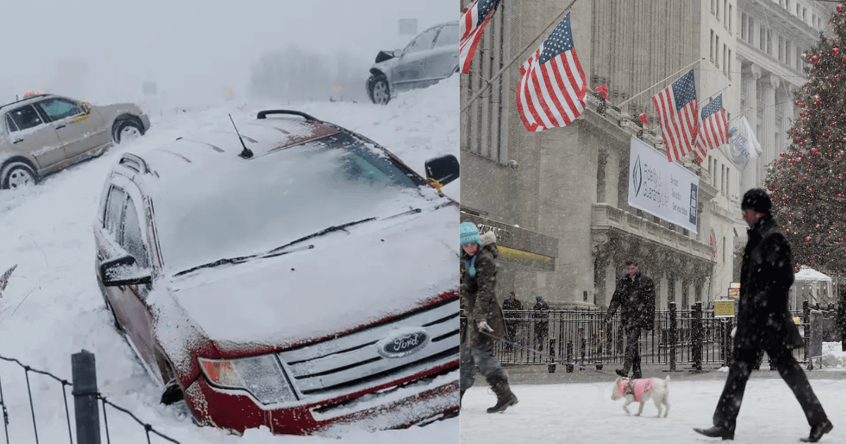 Navidad bajo el hielo: 120 MILLONES de personas afectadas por lluvias y nevadas en EE.UU.