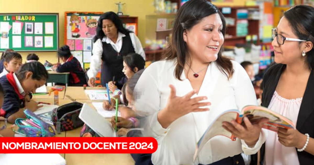 Nombramiento Docente 2024: la buena noticia para los postulantes a la Carrera Pública Magisterial