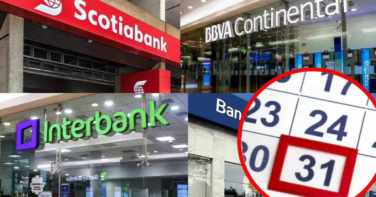 Horarios de atención en bancos HOY, 31 de diciembre: Banco de la Nación, BCP, Interbank y más