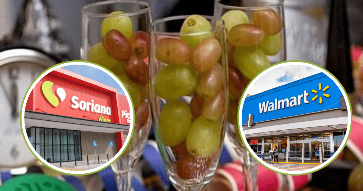 ¡Ofertas de Año Nuevo! ¿Soriana o Walmart? Compra uvas al mejor precio