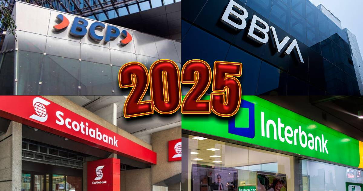 Estos son los HORARIOS de atención del BCP, BBVA, Scotiabank e Interbank para el 1 de enero del 205