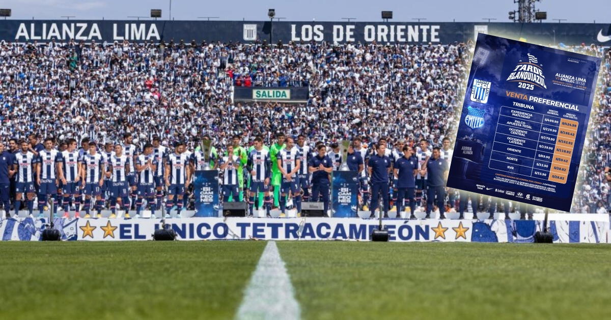 Alianza Lima reveló los exorbitantes precios de entradas para la Tarde Blanquiazul 2025