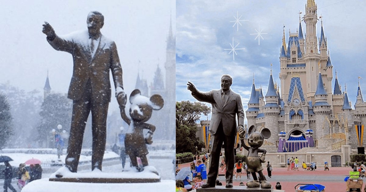 ¿Podría NEVAR en Disney World? Meteorólogos predicen una nevada HISTÓRICA tras 50 años