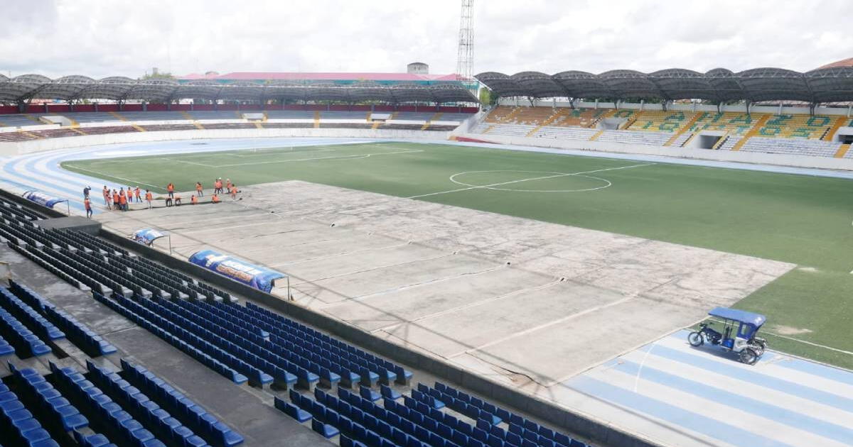 Comerciantes FC inició trabajos de remodelación en el Estadio Max Augustin y luce así 