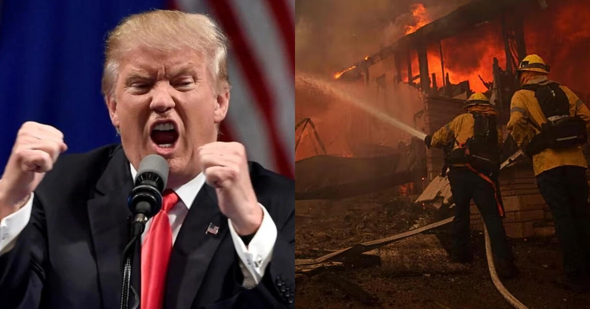 Donald Trump aprovecha los incendios en Los Ángeles para sacar ventaja política: 