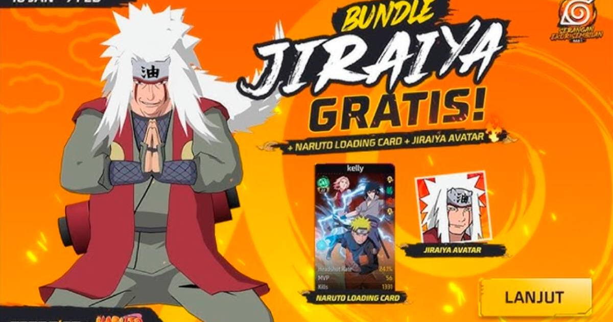 Free Fire x Naruto Shippuden: cómo conseguir la Skin de Jiraiya totalmente GRATIS