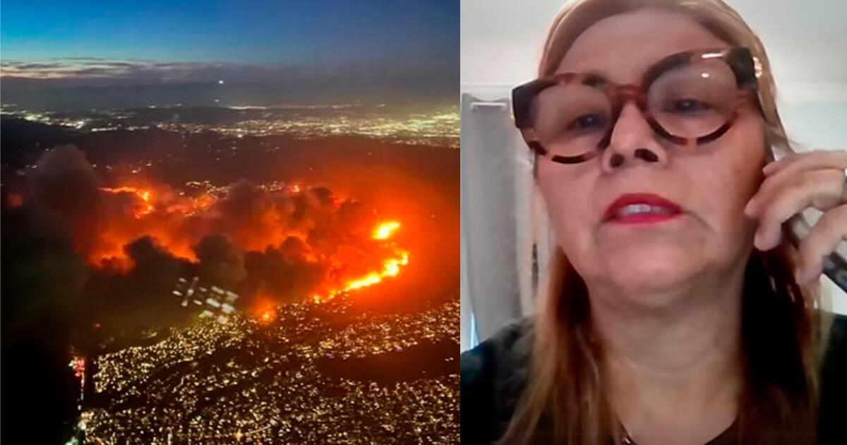 Peruana afectada por INCENDIO en California revela momento de TERROR:: 