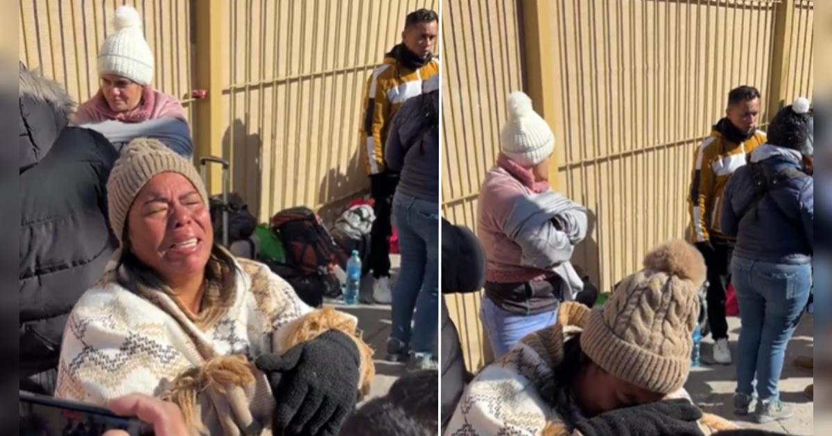 Escena desgarradora: inmigrantes rompen en llanto tras cierre de CBP One en frontera de Texas