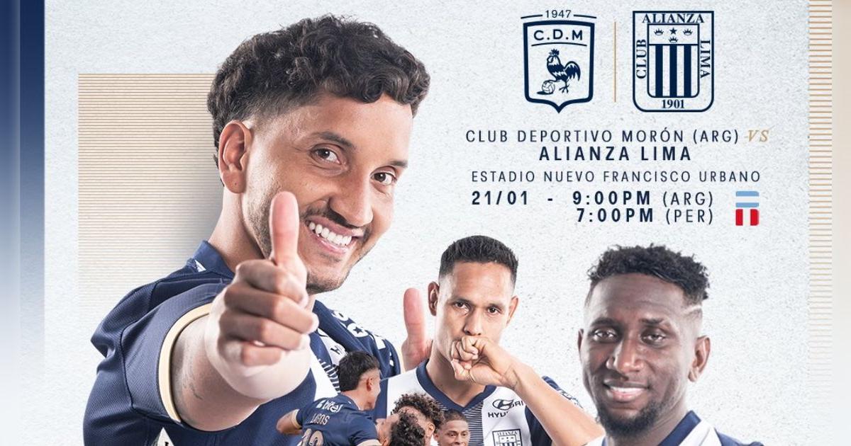 Canal confirmado para ver Alianza Lima vs. Deportivo Morón por amistoso internacional