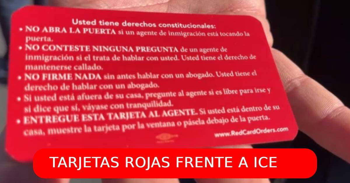 Tarjeta roja para inmigrantes en USA: ¿Qué es y por qué es importante para las deportaciones de ICE?