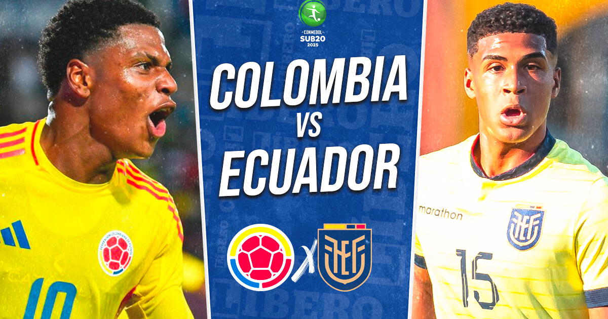 Colombia vs. Ecuador EN VIVO por el Sudamericano Sub 20: A qué hora juegan y dónde ver