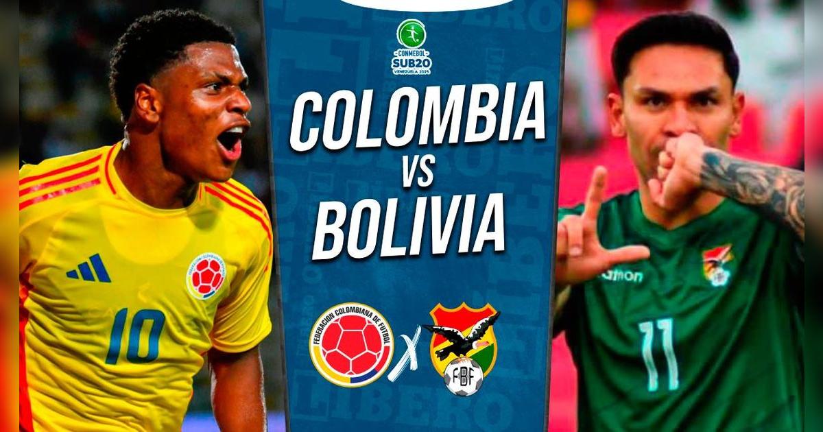 Colombia vs Bolivia EN VIVO vía Gol Caracol: horario y dónde ver Sudamericano Sub 20