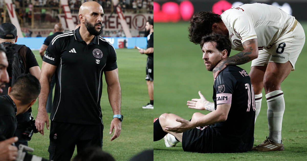 Gabriel Costa cometió una fuerte falta a Messi y su guardaespaldas tuvo peculiar reacción