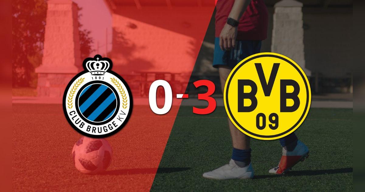 Borussia Dortmund derrotó sin complicaciones a Club Brugge con doblete de Jamie Bynoe-Gittens