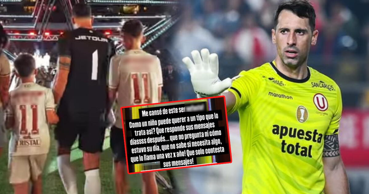 Sebastián Britos, arquero de Universitario, es acusado de maltratar psicológicamente a su hijo 