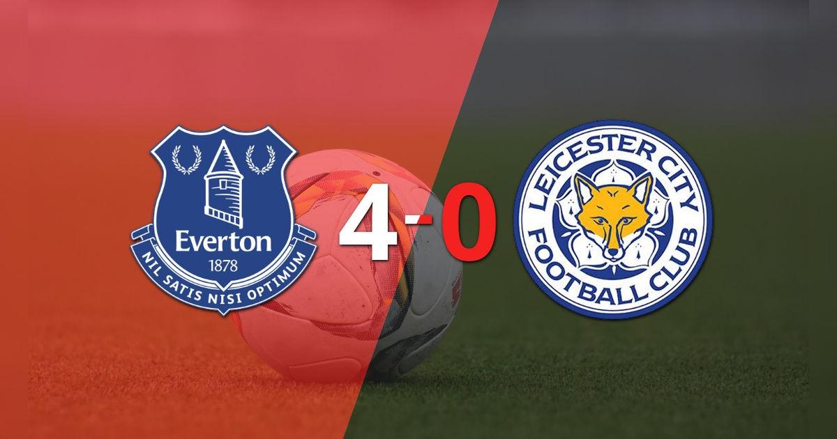 Goleada de Everton a Leicester City con doblete de Beto incluído