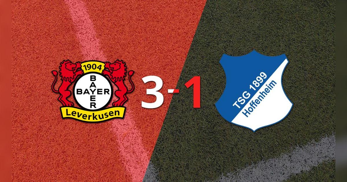 Bayer Leverkusen superó por 3-1 a Hoffenheim como local
