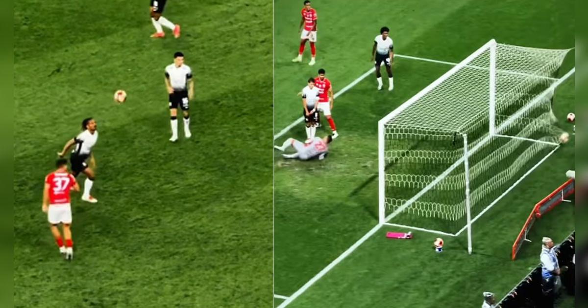 André Carrillo burló a rival con 'sombrerito' y prensa brasileña le dio insólito puntaje