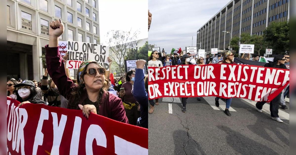 Inmigrantes desafían a Donald Trump: toman las autopistas de Los Ángeles en una protesta contra las deportaciones