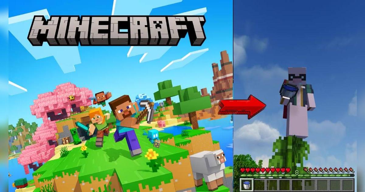 Minecraft y el truco que soportarás caídas desde mucha altura sin perder tu vida