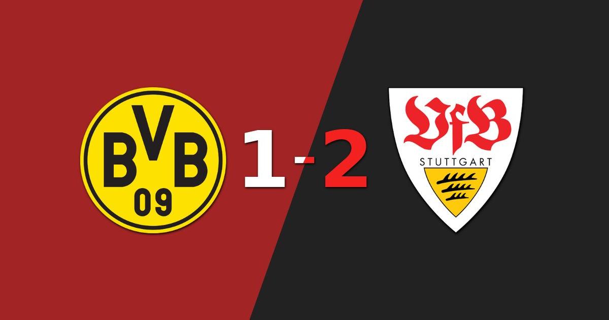 Borussia Dortmund no logró superar la firmeza de Stuttgart y cayó 2 a 1