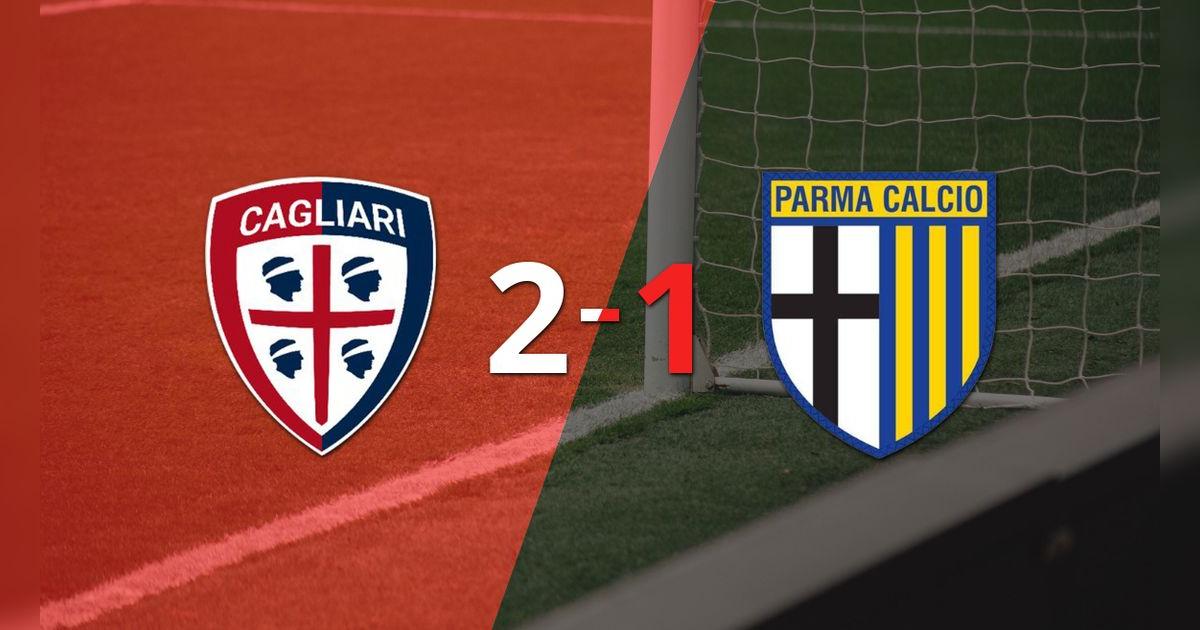Cagliari logró una victoria como anfitrión por 2 a 1 frente a Parma