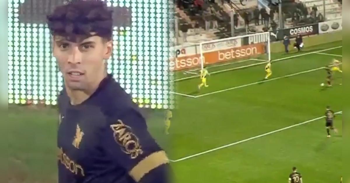 ¡Estaba solo! Franco Zanelatto falló insólito gol en su debut con OFI Creta 