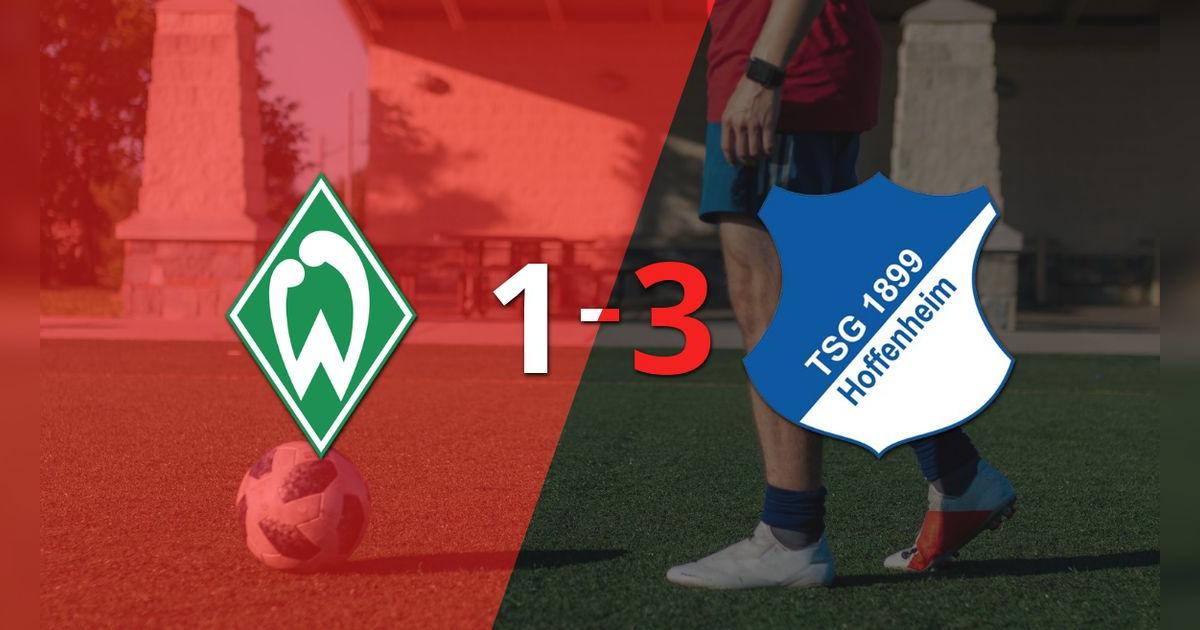 Hoffenheim consiguió una importante victoria al derrotar a Werder Bremen por 3 tantos a 1