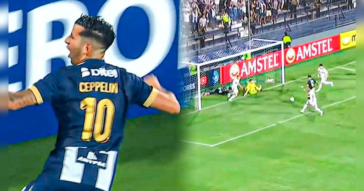 ¡Estalló Matute! Pablo Ceppelini aprovechó un rebote y anotó el 1-0 de Alianza Lima 