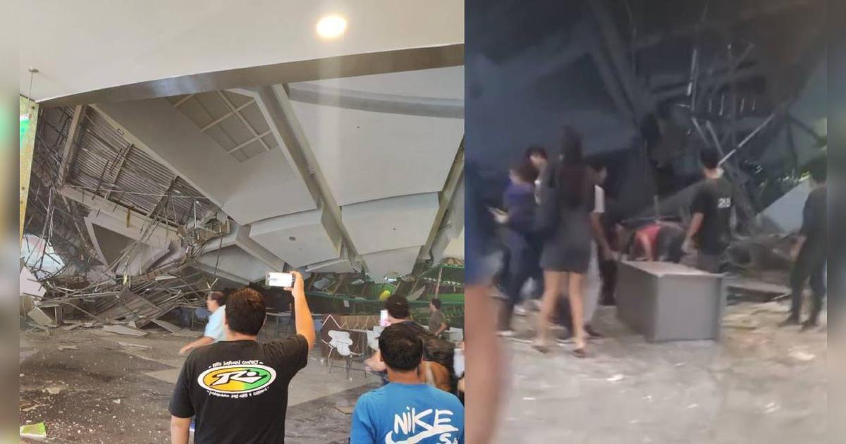 Techo de Real Plaza de Trujillo se desploma y deja varios heridos 