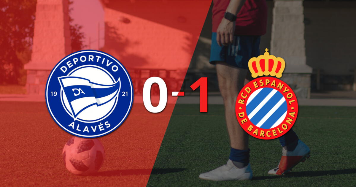 A Espanyol no le sobró nada, pero venció a Alavés por 1 a 0 con un gol agónico