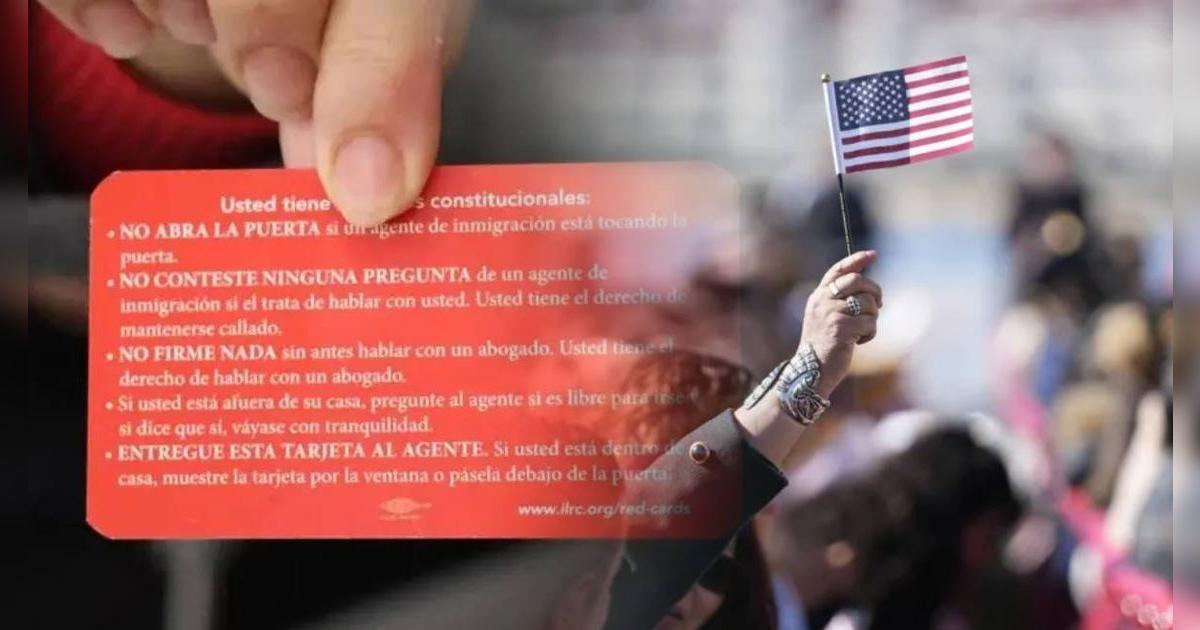 ¿Quieres conocer tus derechos como inmigrante en EEUU? En estos LUGARES se entregan GRATIS las tarjetas rojas