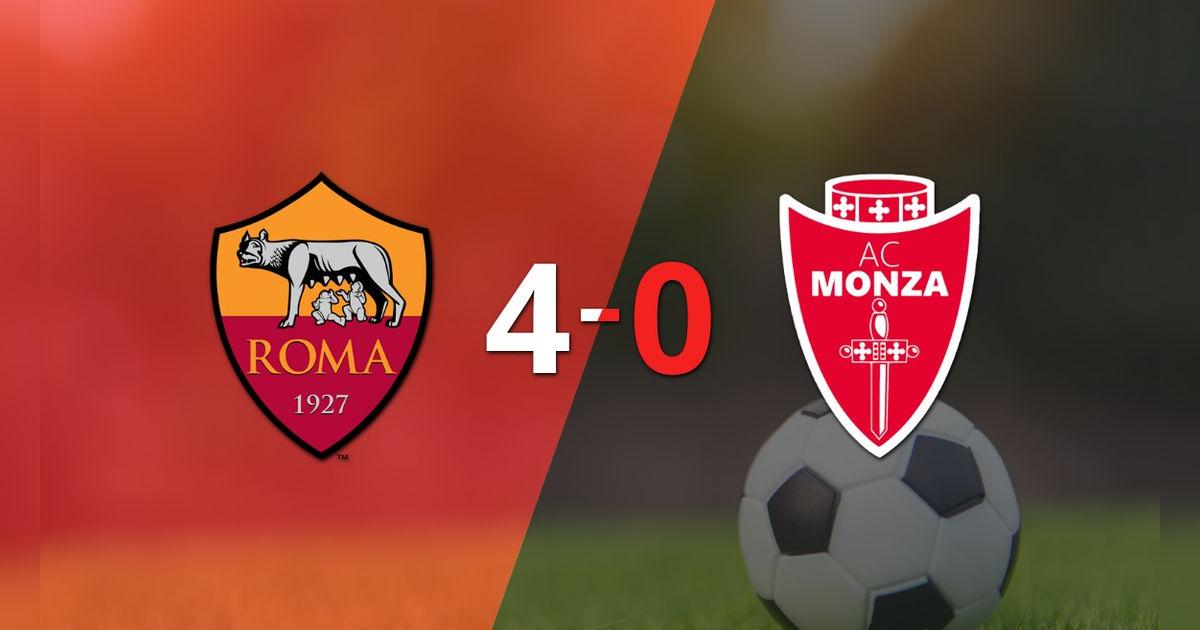 Goleada de Roma 4 a 0 sobre Monza