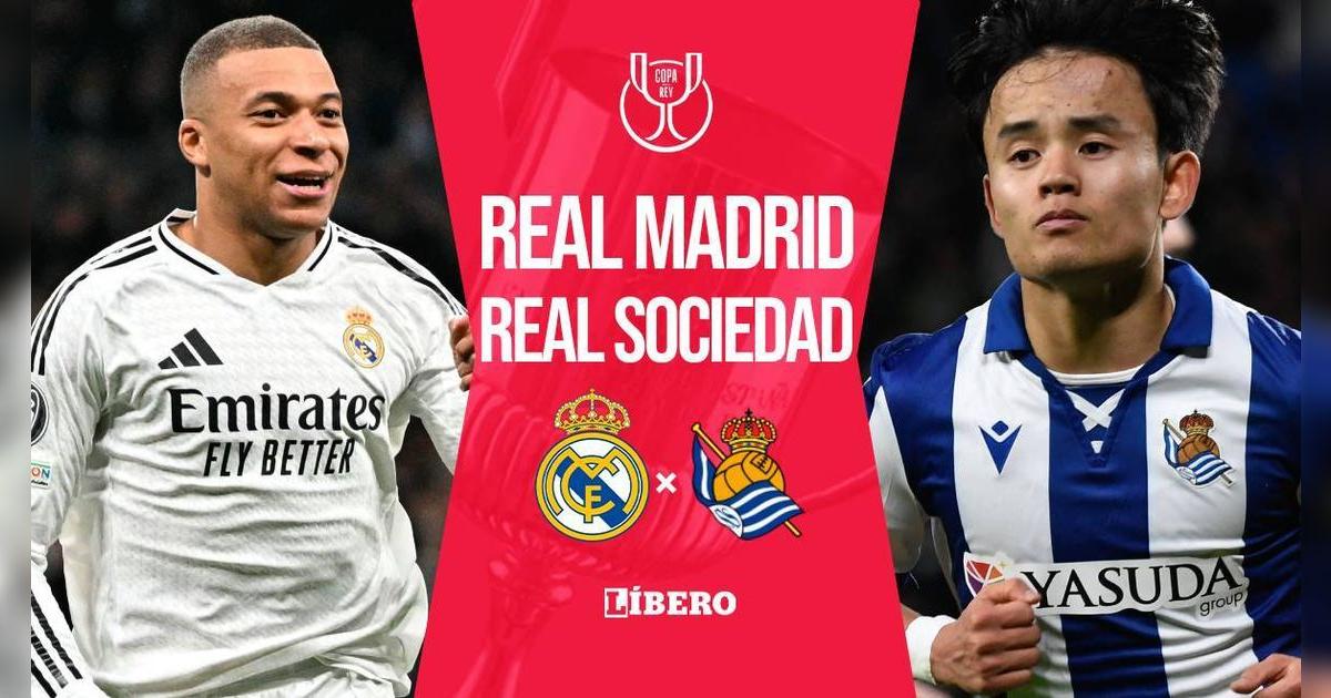 Real Madrid vs. Real Sociedad EN VIVO por Copa del Rey: cuándo juegan, hora y canal